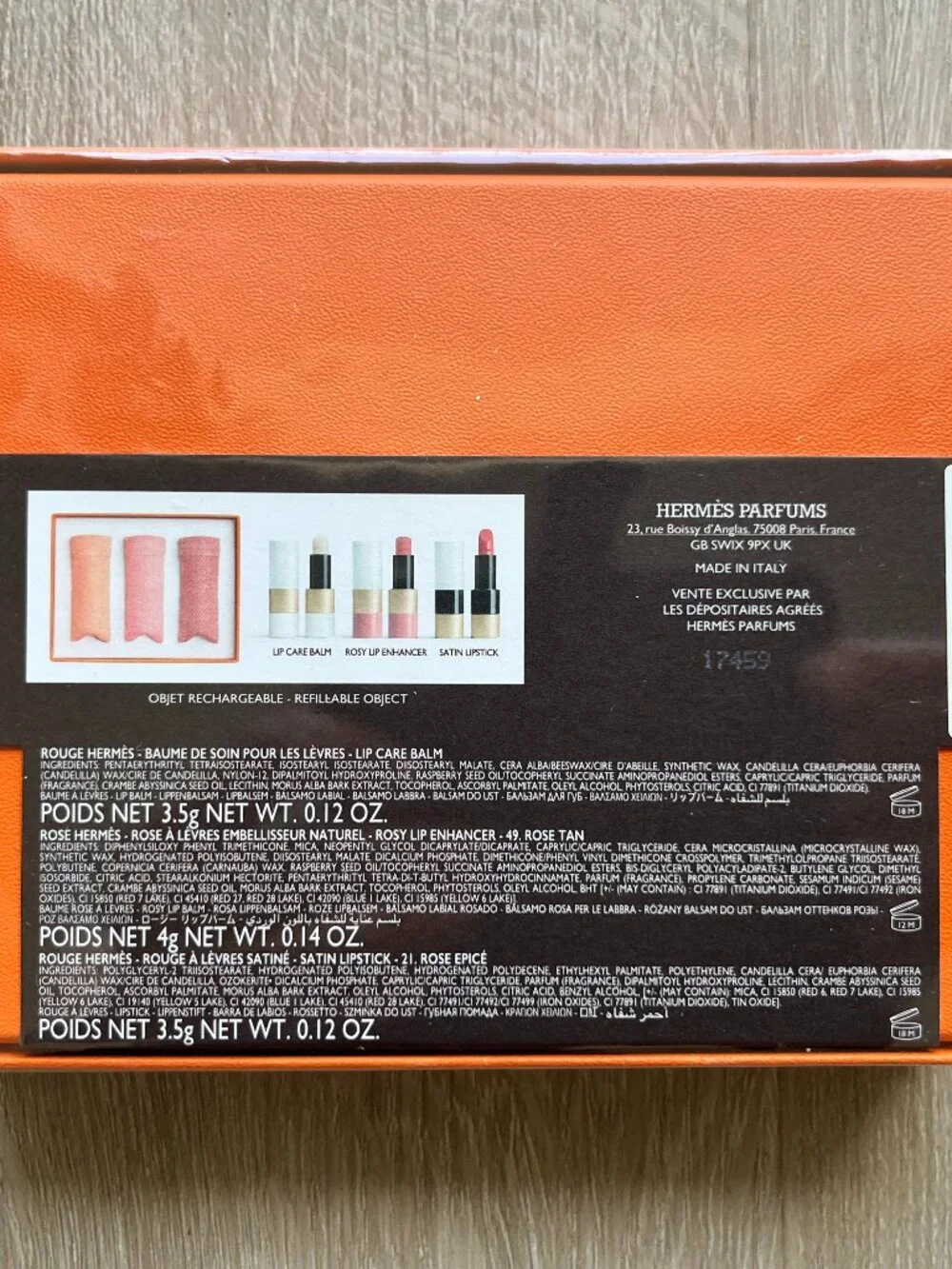 Hermes Beauty Collection 3pc NWT